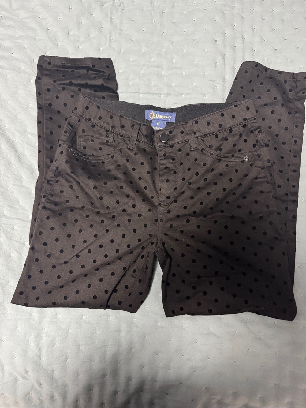 Democracy Brown Polka Dot Women's Jeans